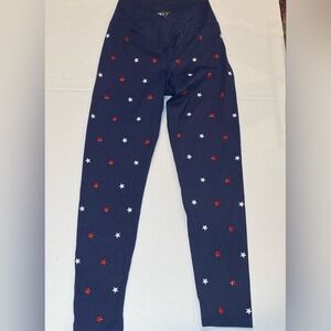 Beach Riot Red, White And Blue Star Embellished Leggings ❤️🤍💙